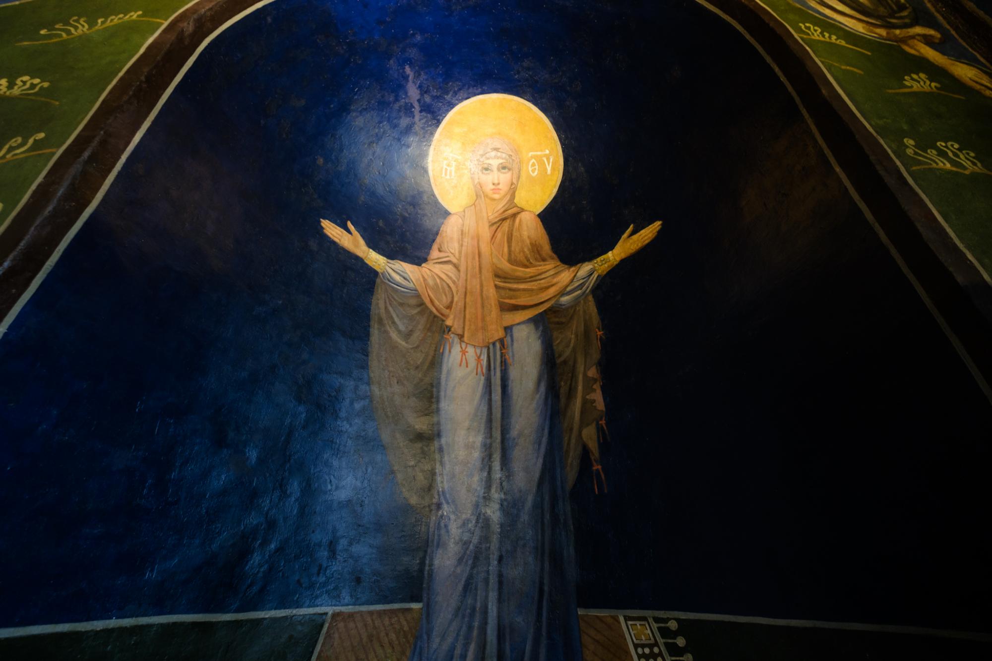 У пекло - тільки чоловіки: що зображено на давніх фресках Кирилівської церкви